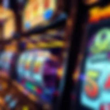 Close-up of a slot machine display showing free spins