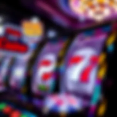 Exciting graphic of spinning reels in a slot game