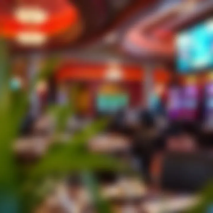 A gourmet dining area highlighting the culinary offerings of the casino