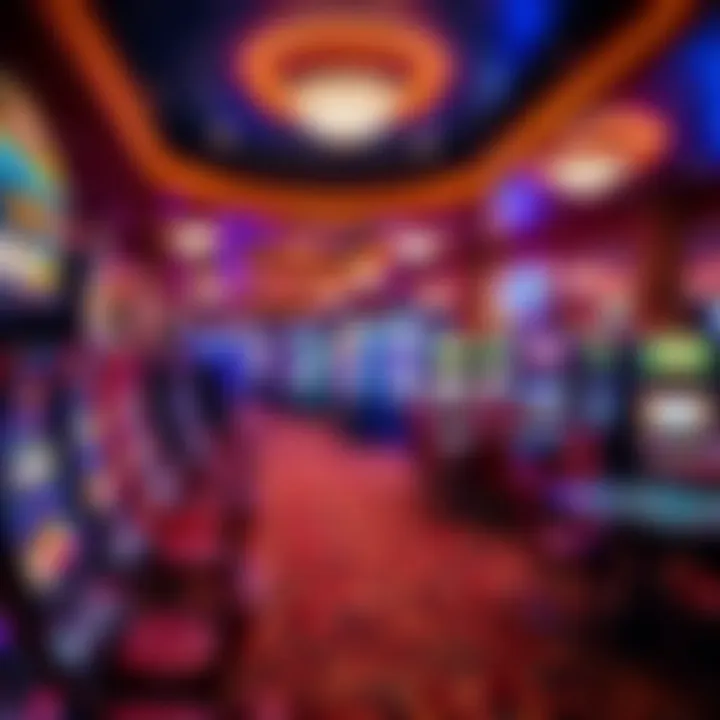 Gaming floor filled with a variety of slot machines and card tables