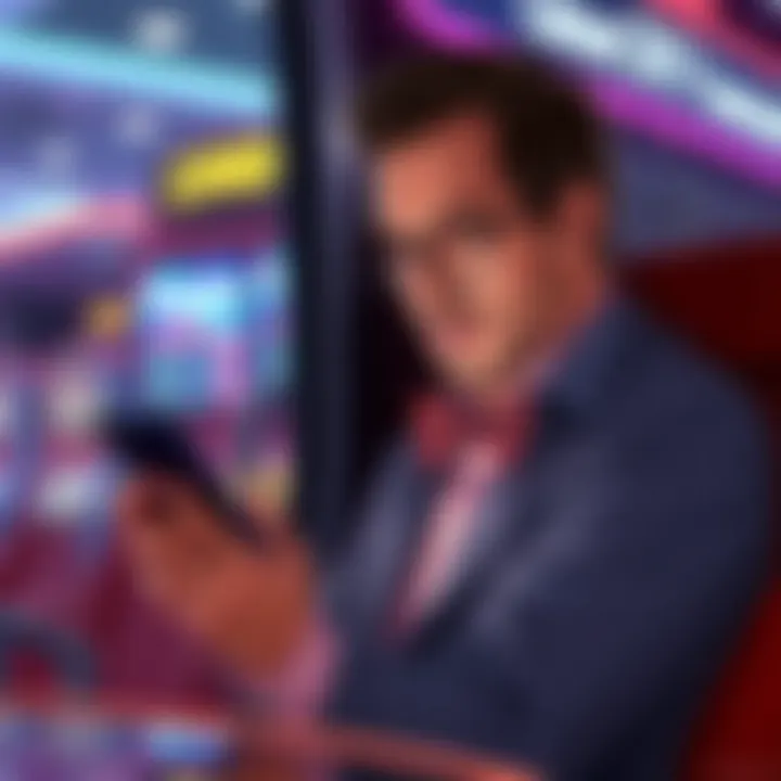 Traveler checking Greyhound bus schedule on a smartphone