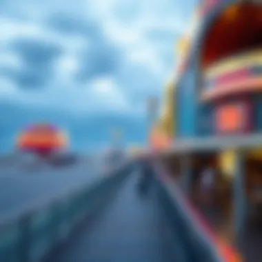 Scenic view of Atlantic City Boardwalk