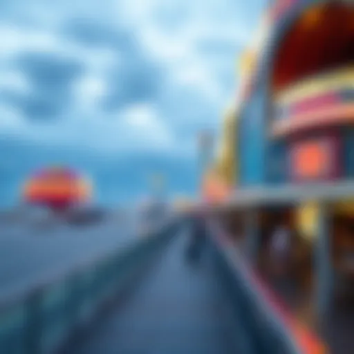 Scenic view of Atlantic City Boardwalk