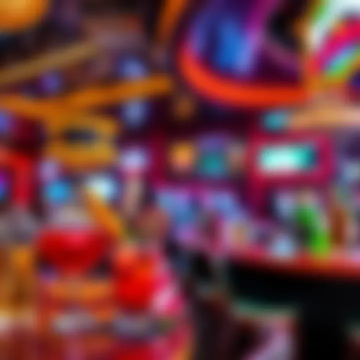 Stylish bar offering unique cocktails and a vibrant atmosphere in an off-strip casino.