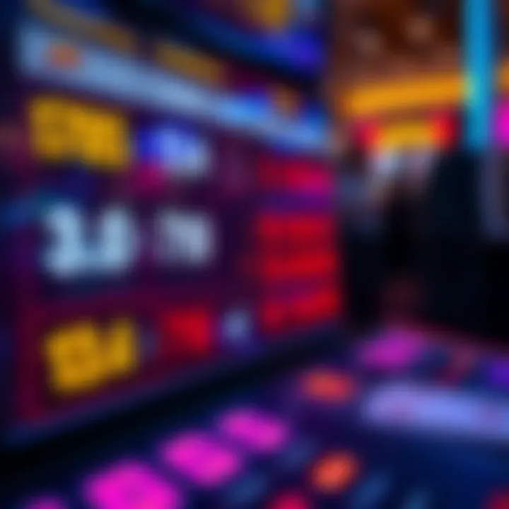 Understanding Betting Odds and Promotions Close-up of a digital display showing betting odds