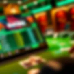 Detailed view of Bet365 Poker interface showcasing game features