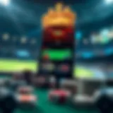 User interface of the Betly Sportsbook app showcasing live betting features