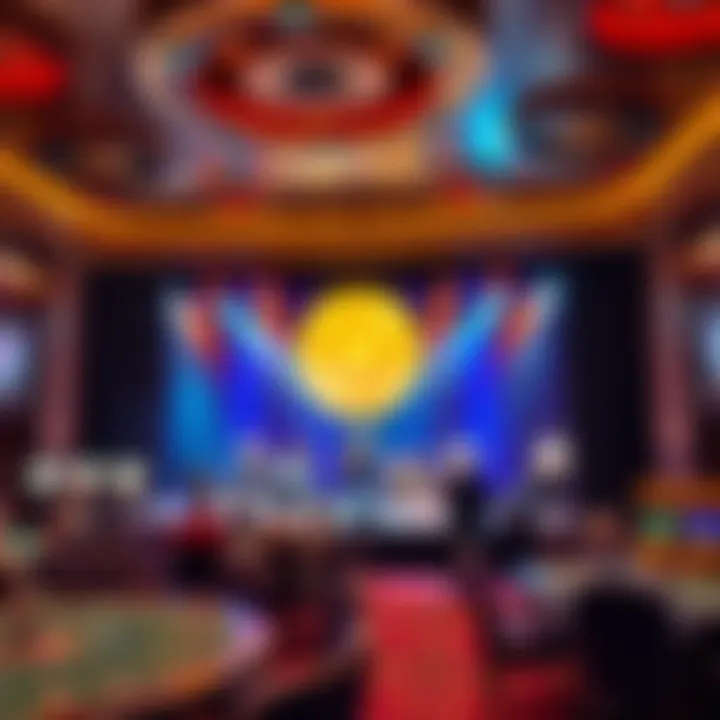 Entertainment stage hosting a live performance