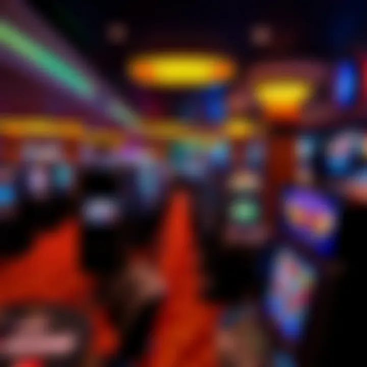 Gaming floor featuring diverse slot machines and table games