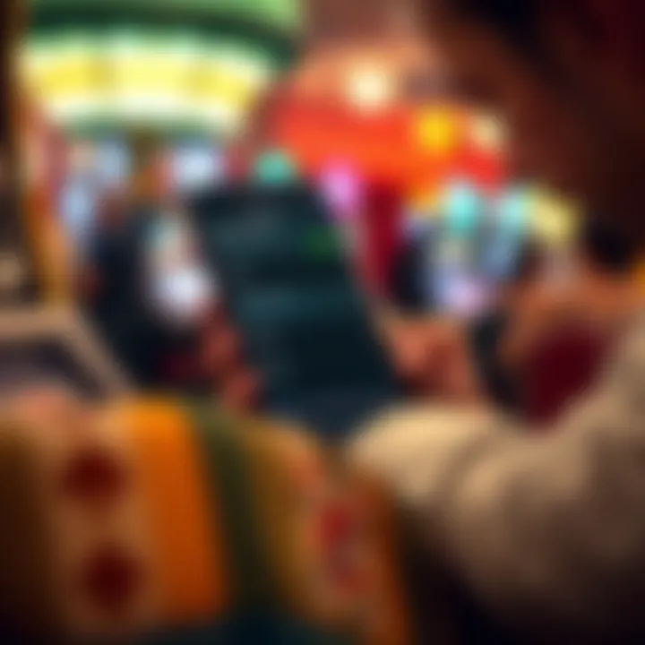 User navigating rewards options within the app