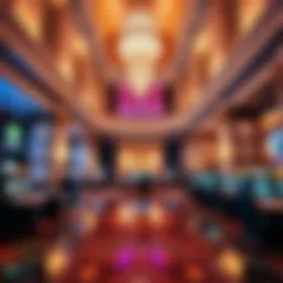 Elegant lobby design of Caesars Rio Hotel