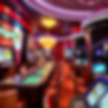 Vibrant gaming floor at Caesars Rio Hotel