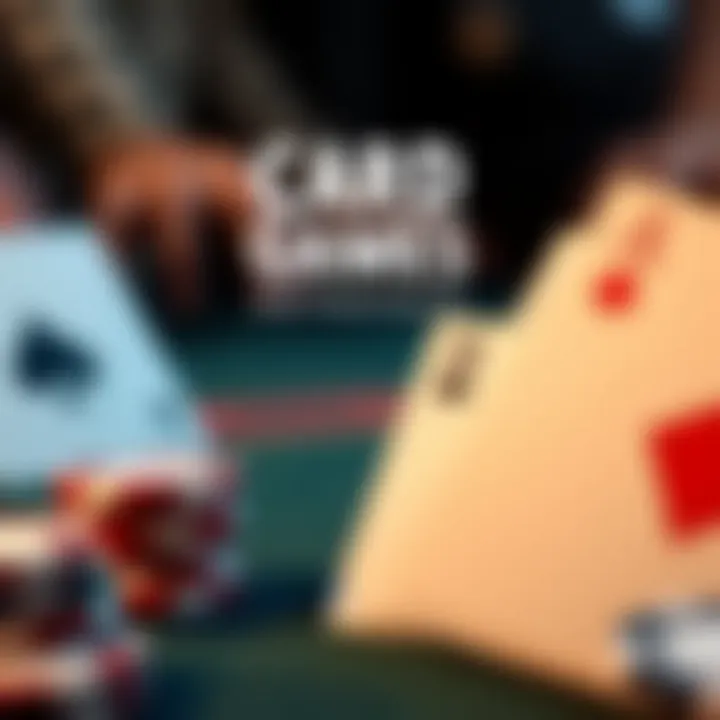 An infographic showcasing various types of card games and their rules