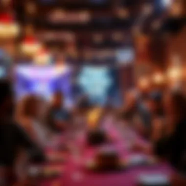 Cozy and intimate birthday party setup