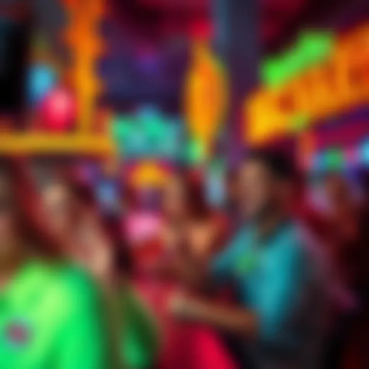 Vibrant nightlife scene in Las Vegas for birthday fun