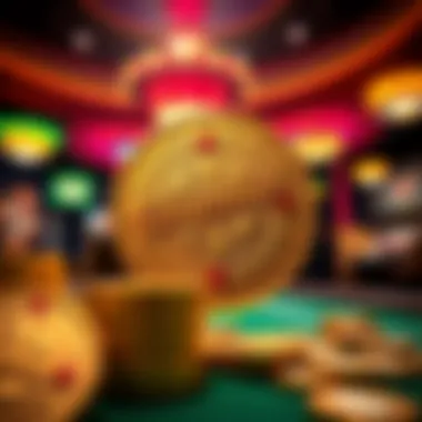 Visual depiction of online casino environment utilizing Chumba Coins