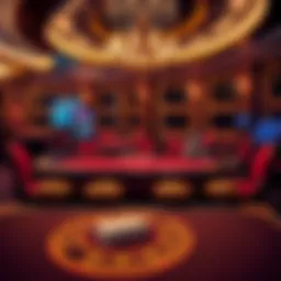 Luxurious blackjack table with elegant design