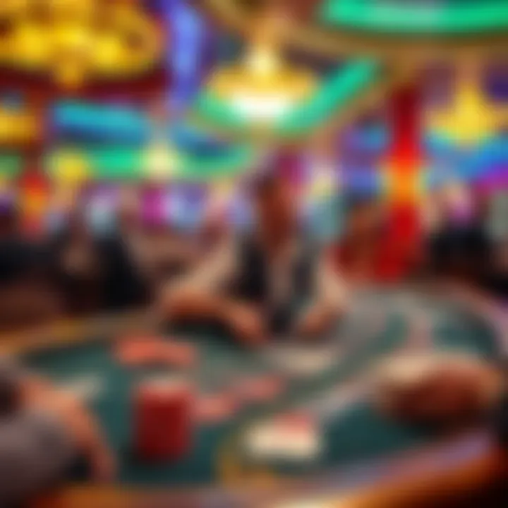 Vibrant casino atmosphere filled with excitement