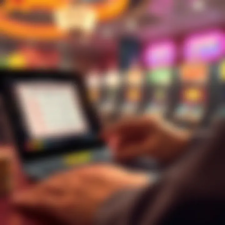 Illustration of online lottery ticket verification process