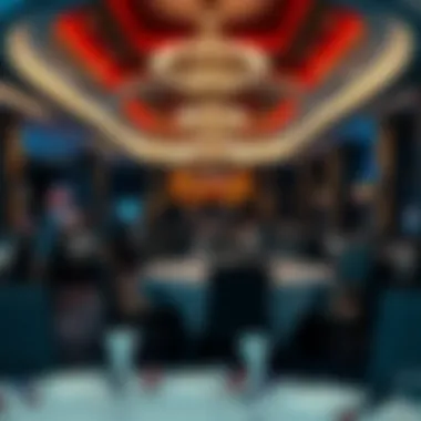 Elegant dining setting within the casino's gourmet restaurant