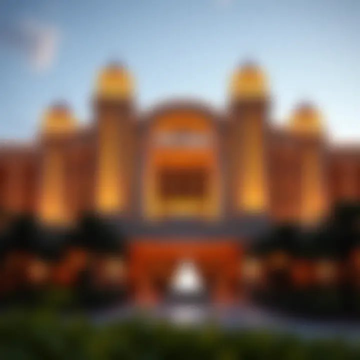 Exterior shot of Del Lago Casino highlighting its architectural design