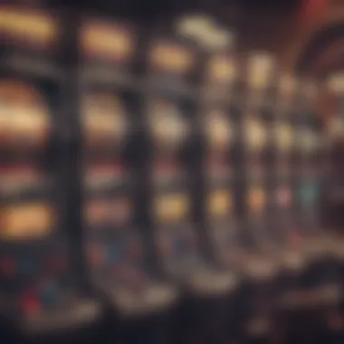 A collection of different slot machines available in the casino