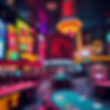 A panoramic view of Empire City Bets highlighting its vibrant atmosphere