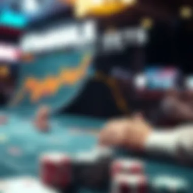 An analytical chart depicting betting strategies and their outcomes