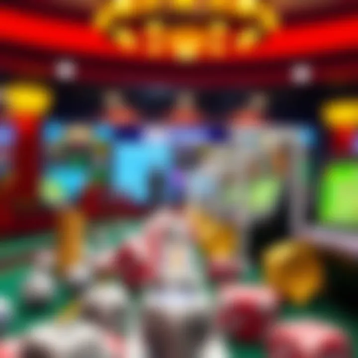 Graphic showing the evolution of lottery games into digital platforms, highlighting technology's impact on gambling