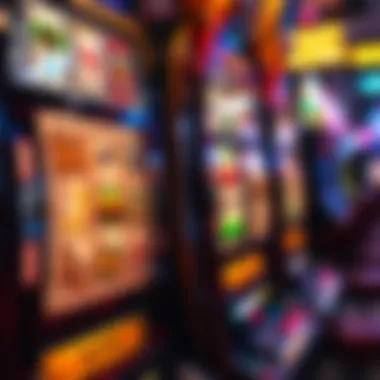 A close-up view of the Excalibur slot machine showcasing its intricate design and symbols.