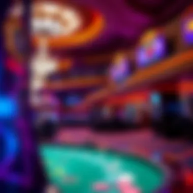 Luxurious casino interior with vibrant decorations