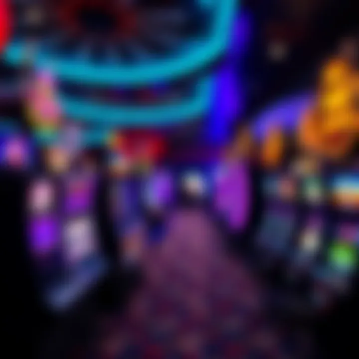 Diverse Gaming Options in Baltimore Interior gaming floor with a variety of slot machines