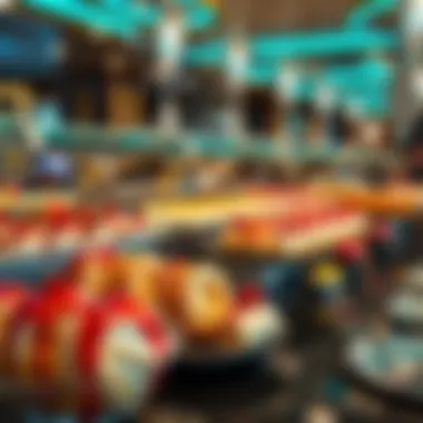 Dessert station featuring an array of sweet treats in a buffet