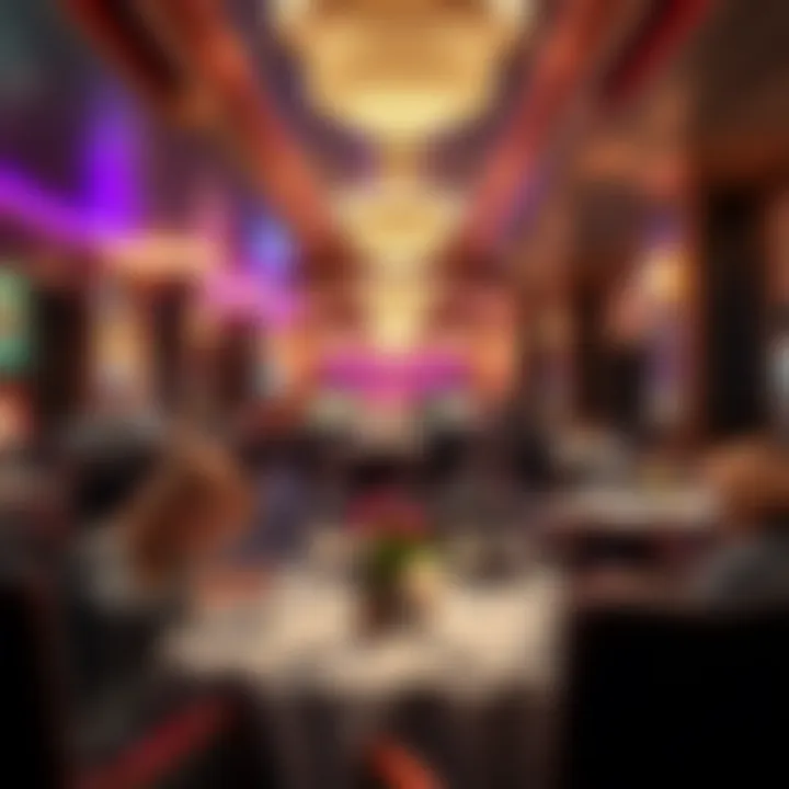 Elegant dining setting within a popular Las Vegas buffet