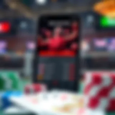 User interface of a popular MMA betting application