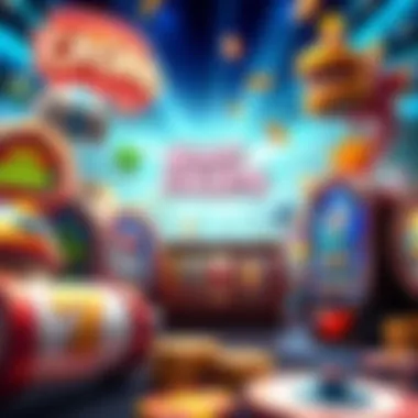 Diverse Slot Themes A captivating visualization of various Big Fish Casino slot themes available for players to explore.