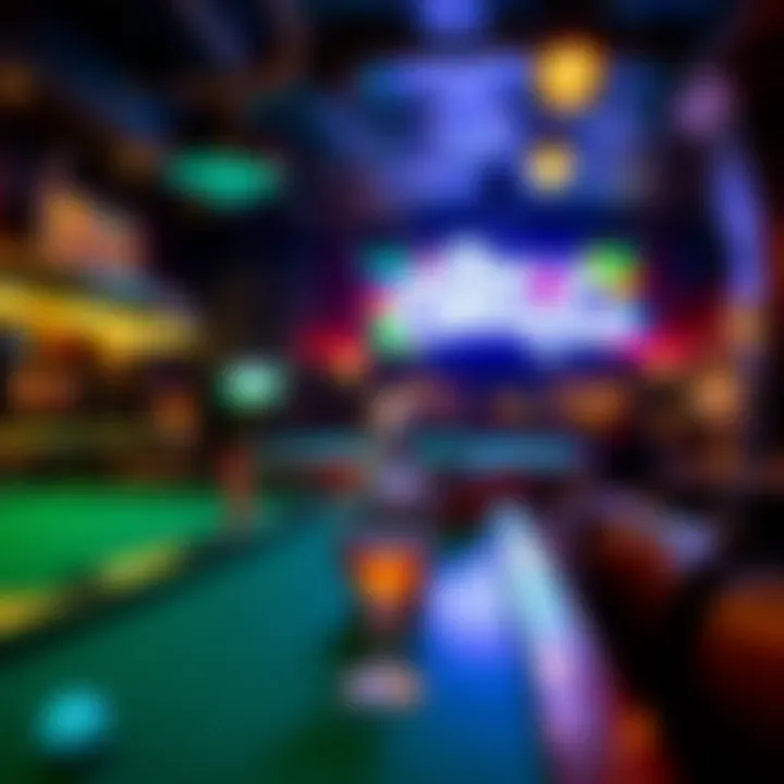 The inviting bar area at Boston Billiards Club with a range of drinks