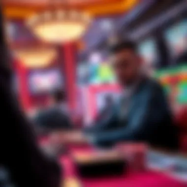 A professional collaborating with cutting-edge gaming software