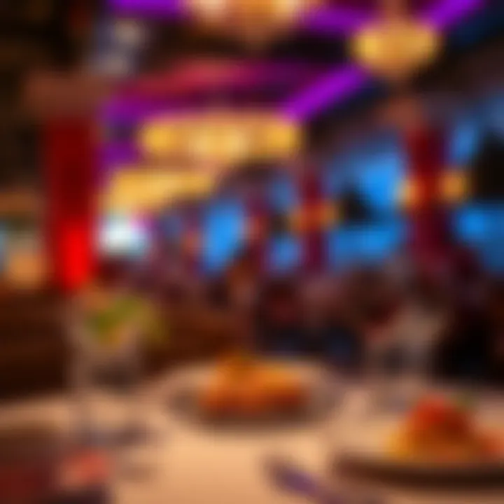 Gourmet dining experience at a casino resort