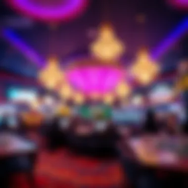 Interior ambiance of a renowned casino