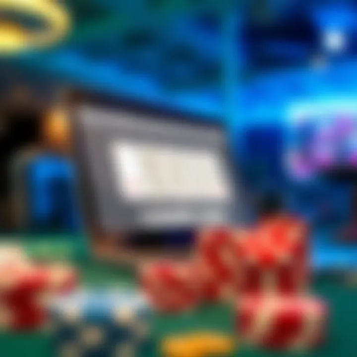 Transaction Dynamics in Online Gambling Diagram showing transaction flow in online gambling