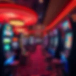 Vibrant gaming floor filled with diverse slot machines