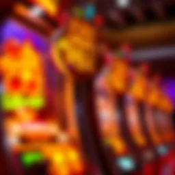 A close-up view of a fireball machine showcasing its vibrant graphics and intricate design