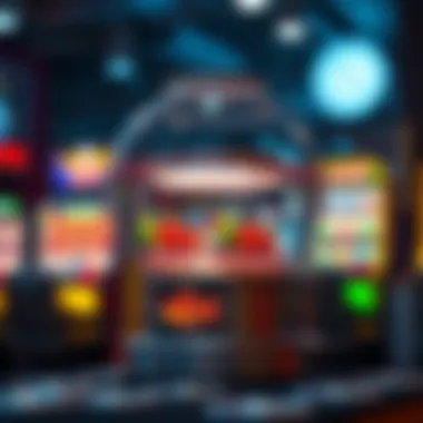 A conceptual design showing the psychological elements that attract players to the fish bowl slot machine.