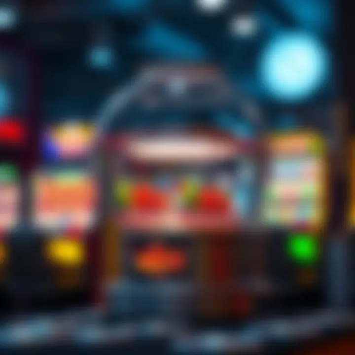 A conceptual design showing the psychological elements that attract players to the fish bowl slot machine.