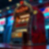 A vintage classic slot machine showcasing its iconic symbols and levers