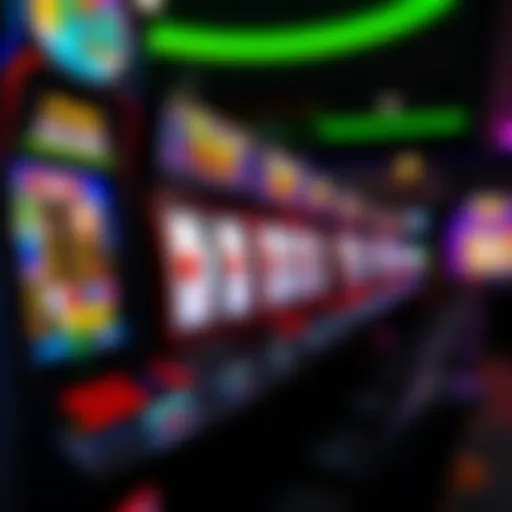 Virtual poker machine interface showcasing vibrant graphics