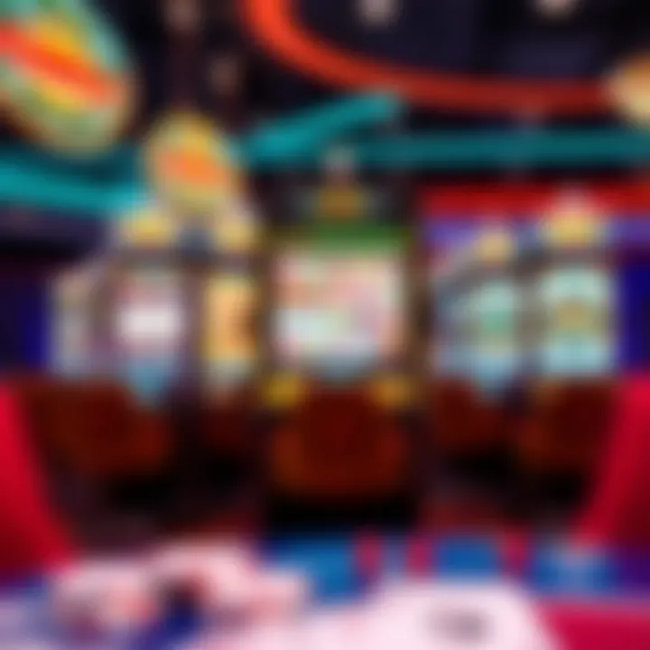 A modern slot machine with advanced technology