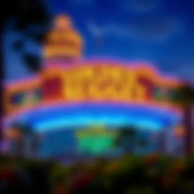 Exterior view of Golden Nugget Casino showcasing its vibrant architecture