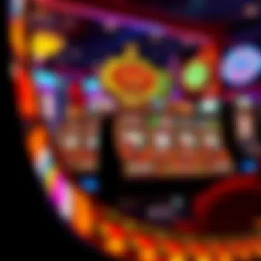 An illustration showcasing the historical evolution of slot machines from classic to contemporary designs.